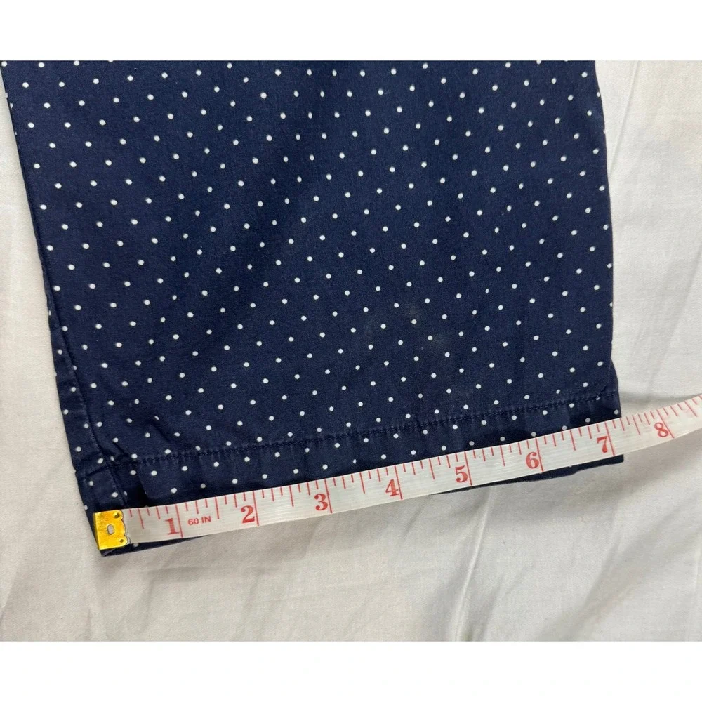 Ralph Lauren Polo Classic Pajama Lounge Pant Navy White Polka Dot SZ S with pony
